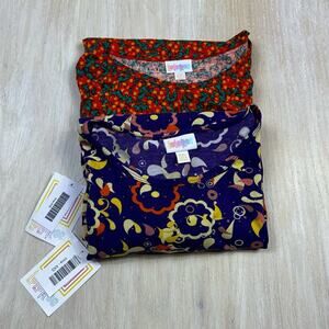 NWT LuLaRoe Bundle Lot of 2 Irma High Low Tunic Stretch Casual Shirt Tops XXS